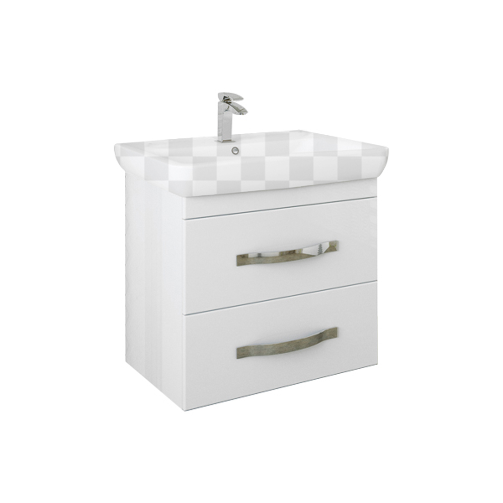 Тумба под раковину Sanflor Одри 60 белый зеркальный шкаф для ванной sanflor анкона 60 r белый
