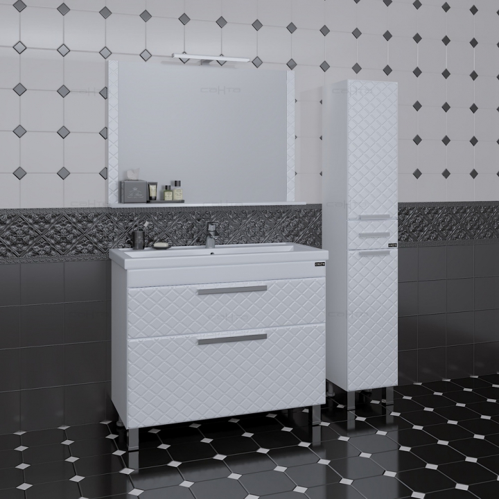 Мебель для ванной СанТа Калипсо 70 напольная мебель для ванной санта уют 55 без ящиков белый
