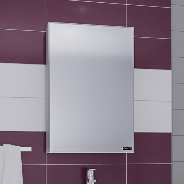 Зеркальный шкаф для ванной СанТа Стандарт 50 фацет шкаф для ванной санта пш 40х70 2 двери