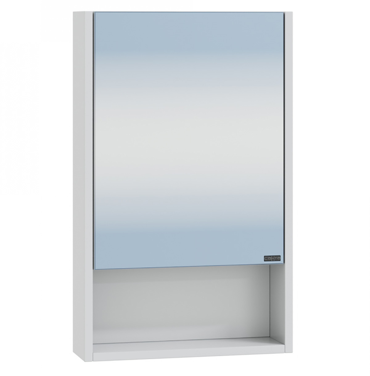 Зеркальный шкаф СаНта Сити 40 700335 зеркальный шкаф для ванной aqwella сити 50 sit0405db дуб балтийский