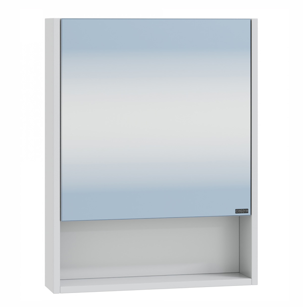 Зеркальный шкаф СаНта Сити 50 700336 зеркальный шкаф для ванной aqwella сити 50 sit0405dk дуб канадский