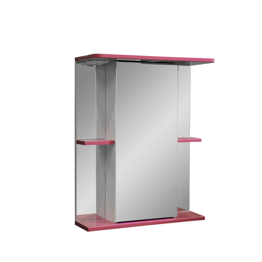 Зеркальный шкаф для ванной Stella Polar Колор-1 55/С красный