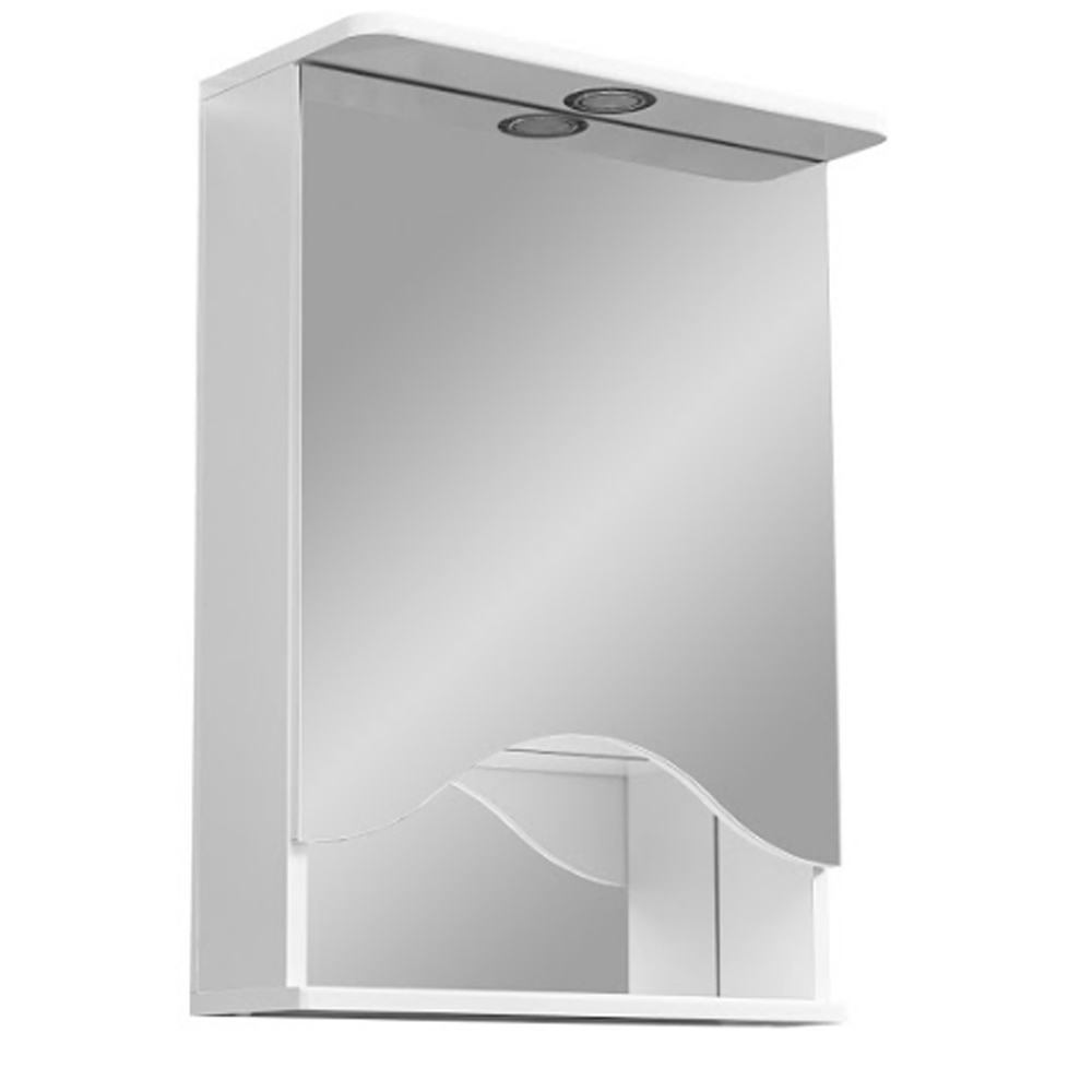 Зеркальный шкаф для ванной Stella Polar Лиана 50/С правый зеркальный шкаф для ванной stella polar парма 75
