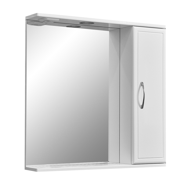 Зеркало для ванной Stella Polar Концепт 70/С правое зеркало для ванной бриклаер токио 70 правое белый светлая лиственница