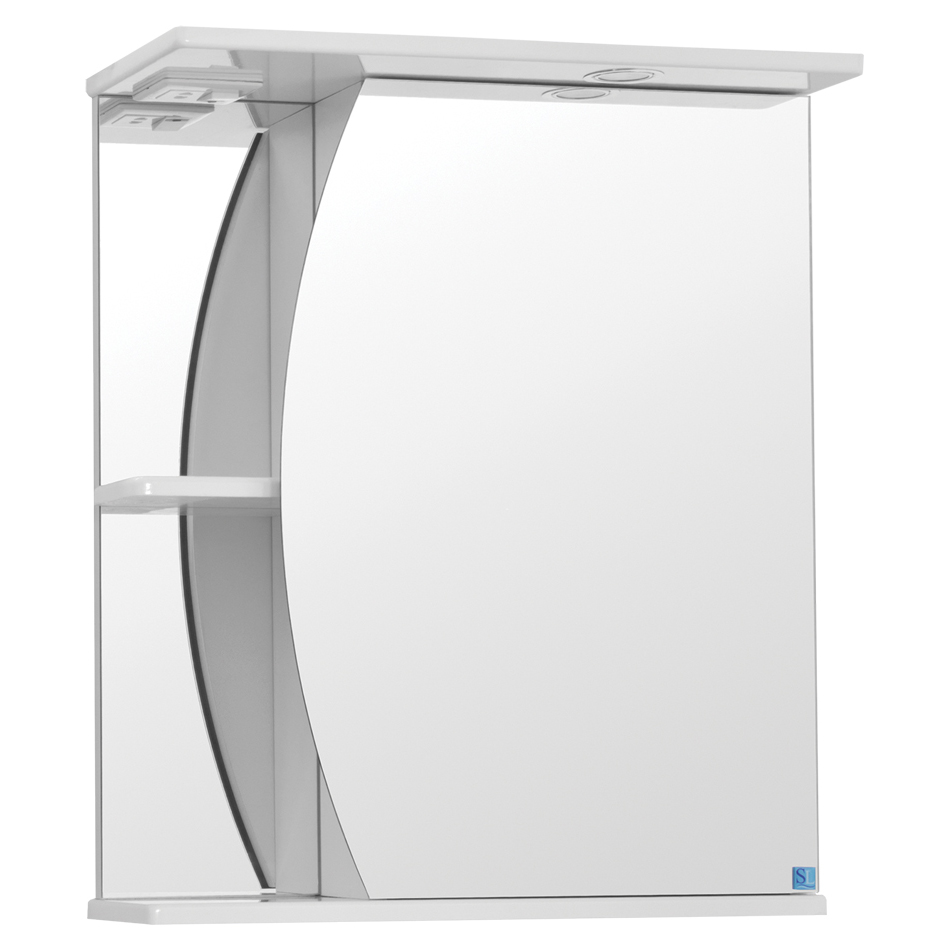 Зеркальный шкаф для ванной Style Line Камелия 600/С зеркальный шкаф для ванной style line николь 500 с