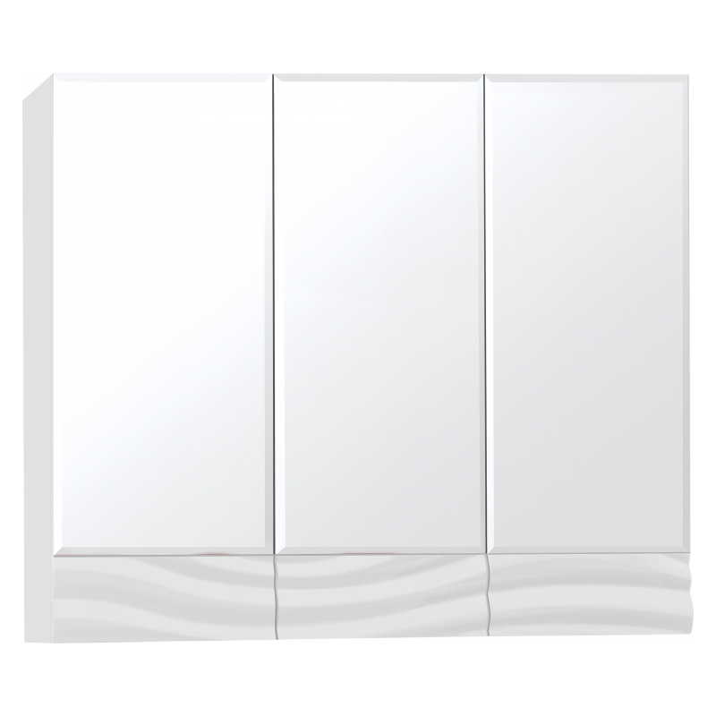 Зеркальный шкаф для ванной Style Line Вероника 80 Люкс белый зеркальный шкаф для ванной style line экзотик 75