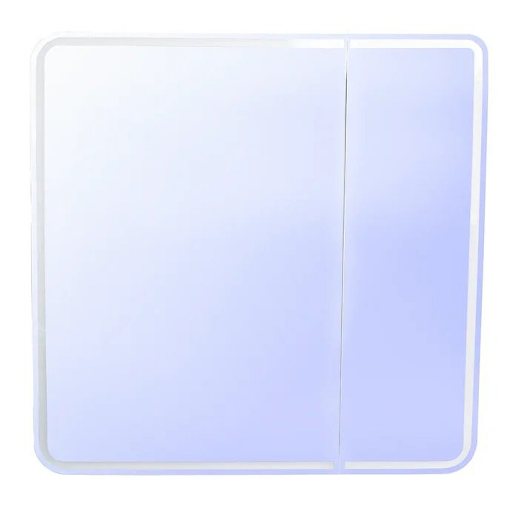 Зеркальный шкаф для ванной Style Line Каре 80 зеркальный шкаф style line николь 50 с подсветкой белый 4650134470338