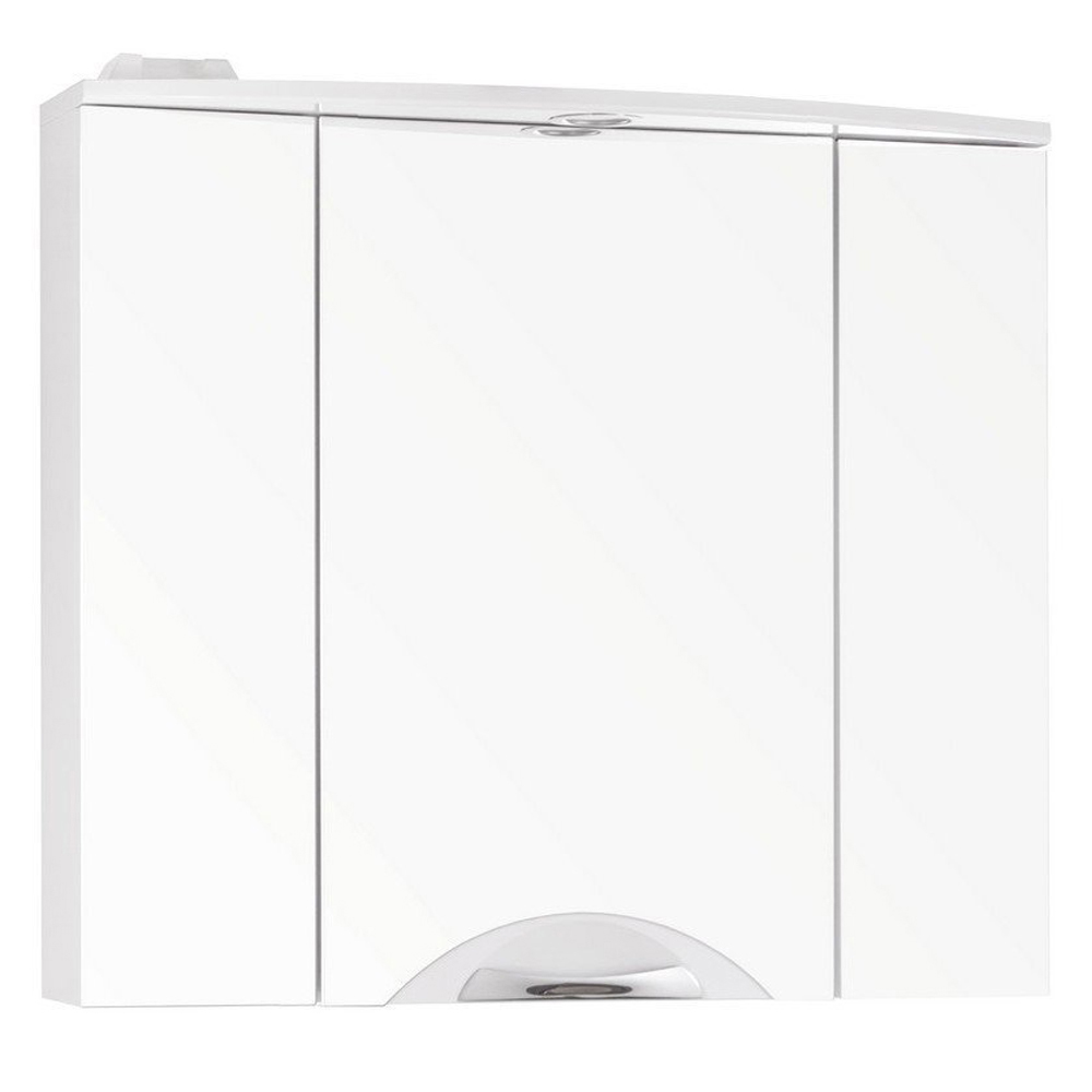 Зеркальный шкаф для ванной Style Line Жасмин 2 80 Люкс белый зеркальный шкаф style line николь 50 с подсветкой белый 4650134470338
