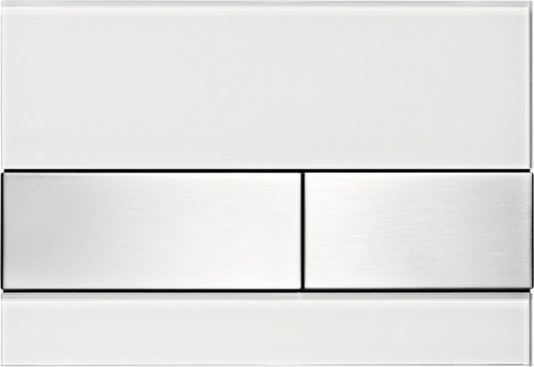 Кнопка для инсталляции Tece TECEsquare 9240801 белый/нержавеющая сталь с покрытием против отпечатков пальцев
