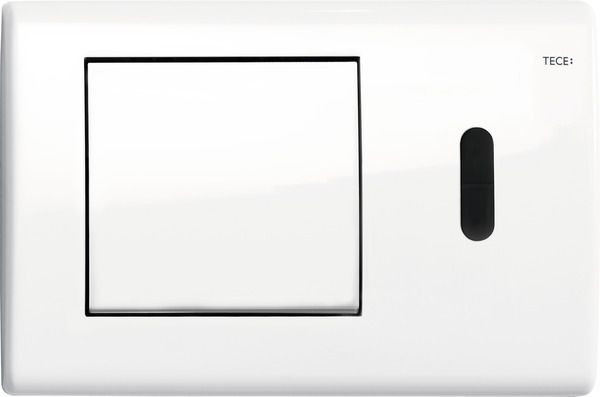 Кнопка для инсталляции Tece TECEplanus 9240361 бесконтактная, питание от батареи 6 В, белый глянец кнопка для инсталляции tece teceplanus urinal 9242356 6 v батарея белая глянцевая
