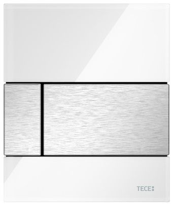 Кнопка для инсталляции Tece TECEsquare Urinal 9242801 белый/нержавеющая сталь с покрытием против отпечатков пальцев