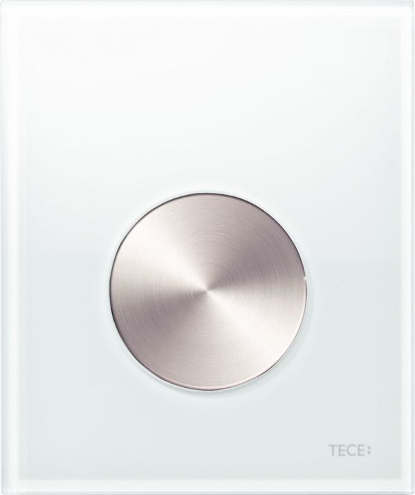 Кнопка для инсталляции Tece TECEloop Urinal 9242661 белый/нержавеющая сталь с покрытием против отпечатков пальцев кнопка для инсталляции grohe skate cosmopolitan 38732sd0 нержавеющая сталь