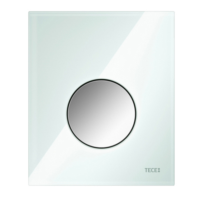 Кнопка для инсталляции Tece TECEloop Urinal 9820172 зеленая, клавиша хром глянцевый, цвет зеленый - фото 1