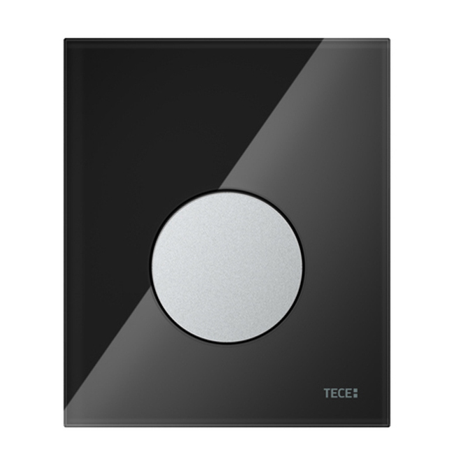 Кнопка для инсталляции Tece TECEloop Urinal 9820174 черная, клавиша хром матовый, цвет черный - фото 1