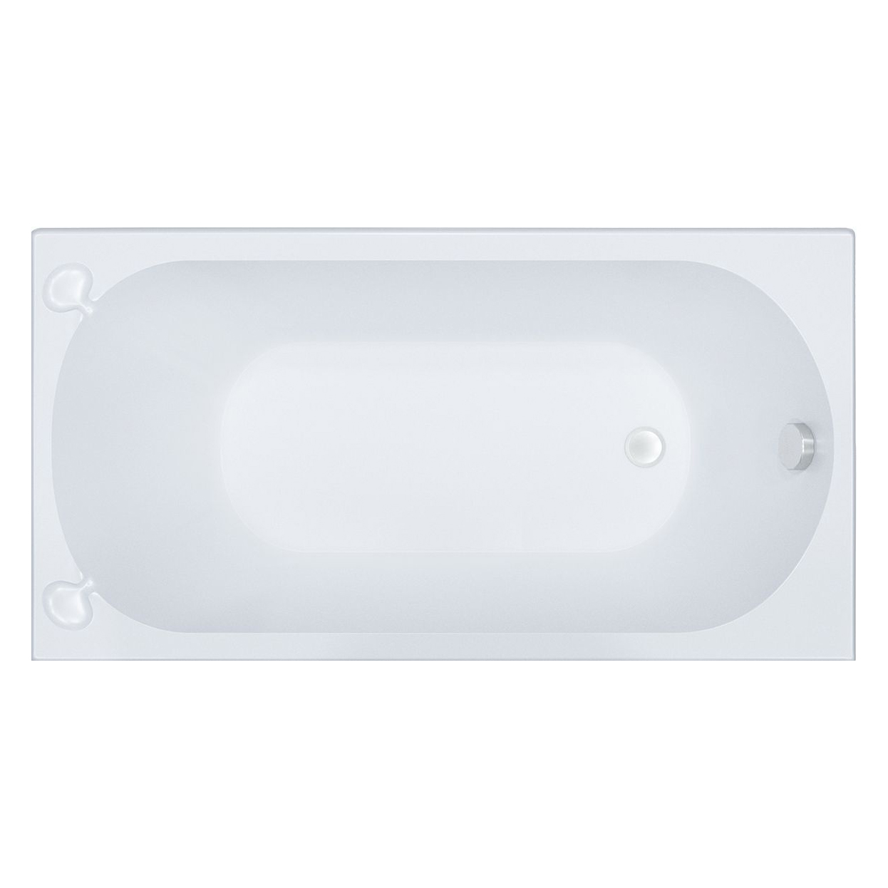 Акриловая ванна Тритон Стандарт 130х70 на ножках, цвет белый Н0000099326+Щ0000029976 - фото 1