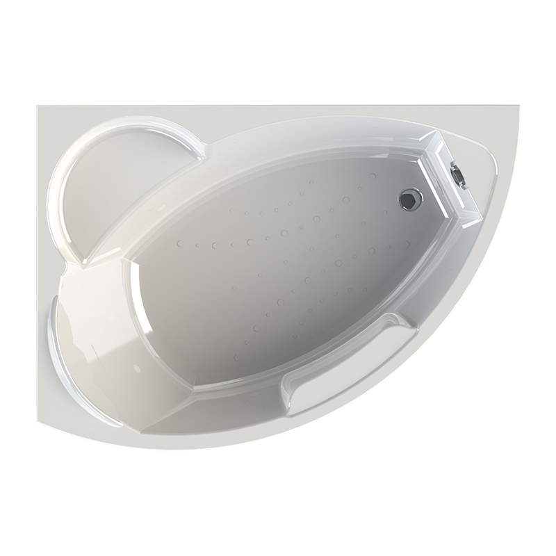 Акриловая ванна Vannesa Алари 168х120 L с экраном, цвет белый 2-78-0-1-1-218 - фото 1
