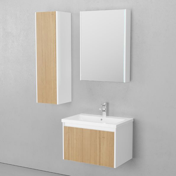 Мебель для ванной Velvex Klaufs 60.1Y белый гянец/дерево
