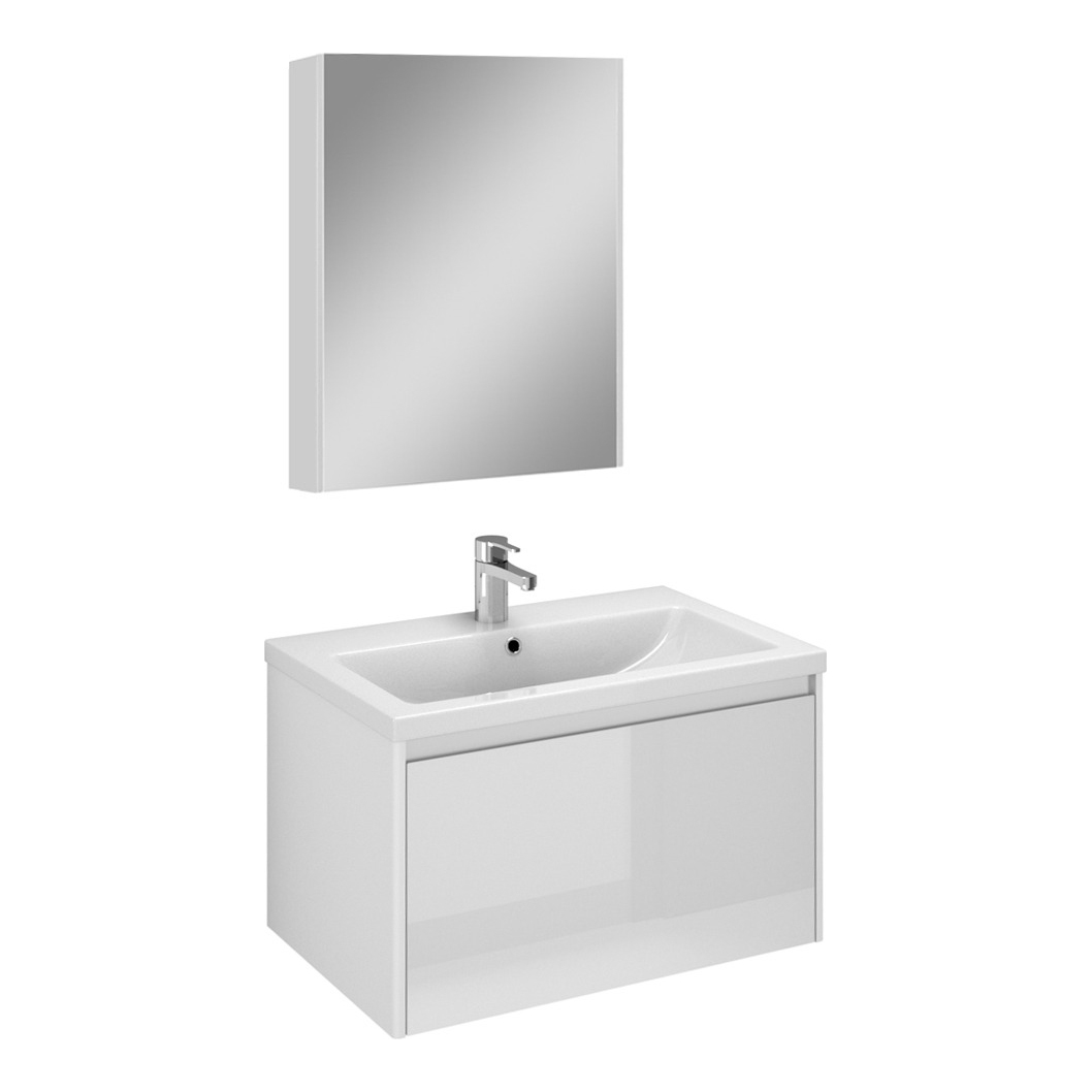 Мебель для ванной Velvex Klaufs 70.1Y белый глянец