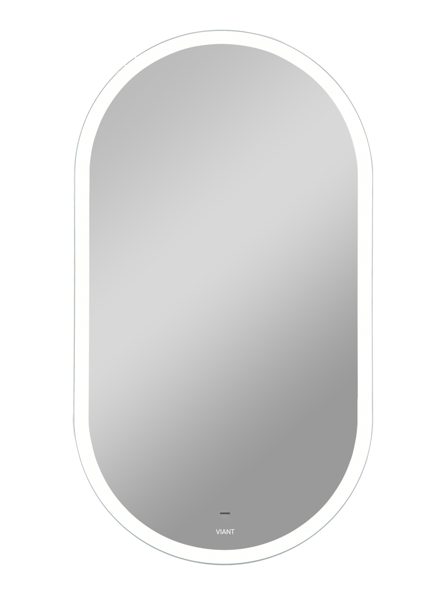 Зеркало для ванной Viant Марсель VMAR65100-ZLED, цвет белый