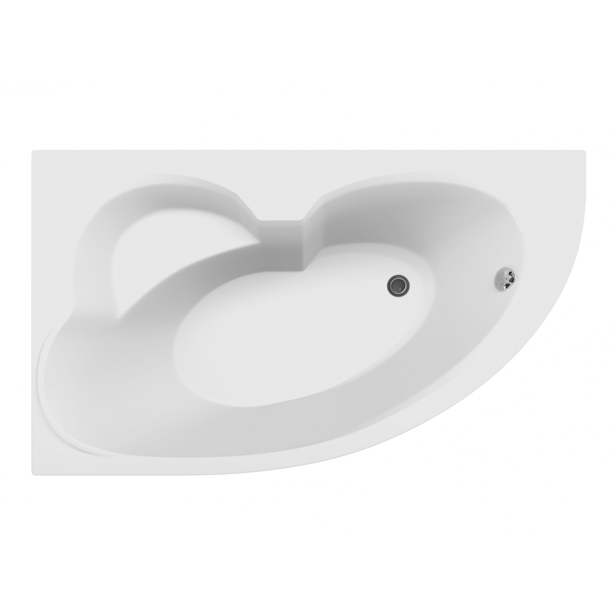 Акриловая ванна Viant Милана 170х100 левая, цвет белый VVAMIL170100-L - фото 1
