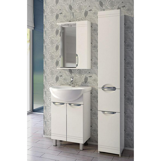 Мебель для ванной Vigo Jika 50 белый J-0-500(Уют)+Вн МуБ02+19-500-Пр - фото 1