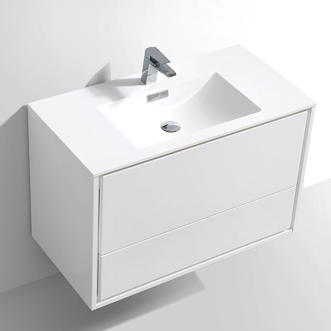 

Тумба с раковиной Vincea Alessia 90 L.White, Белый