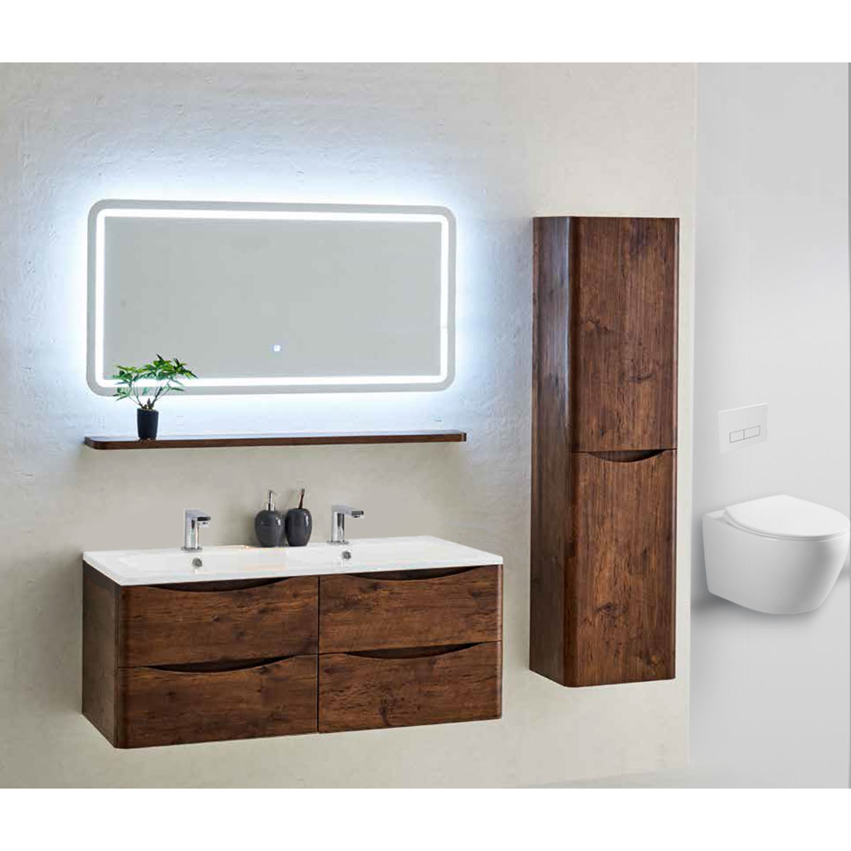 

Мебель для ванной Vincea Roberta 120 R.Wood, Темное дерево