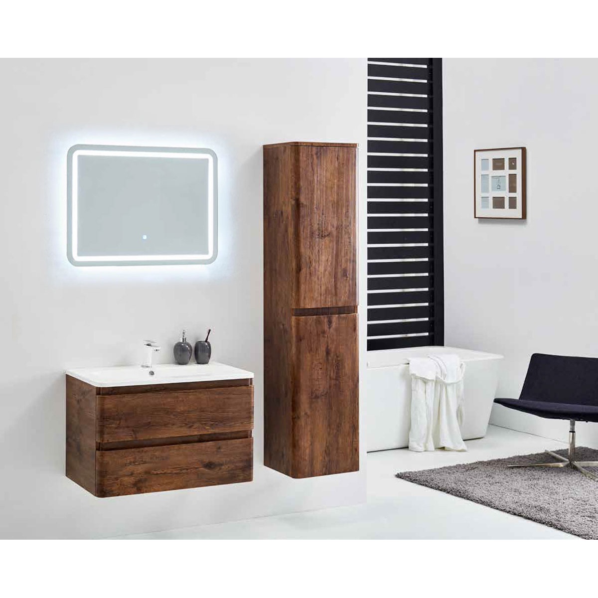 Мебель для ванной Vincea Alba 80 R.Wood мебель для ванной vincea paola 60 r wood