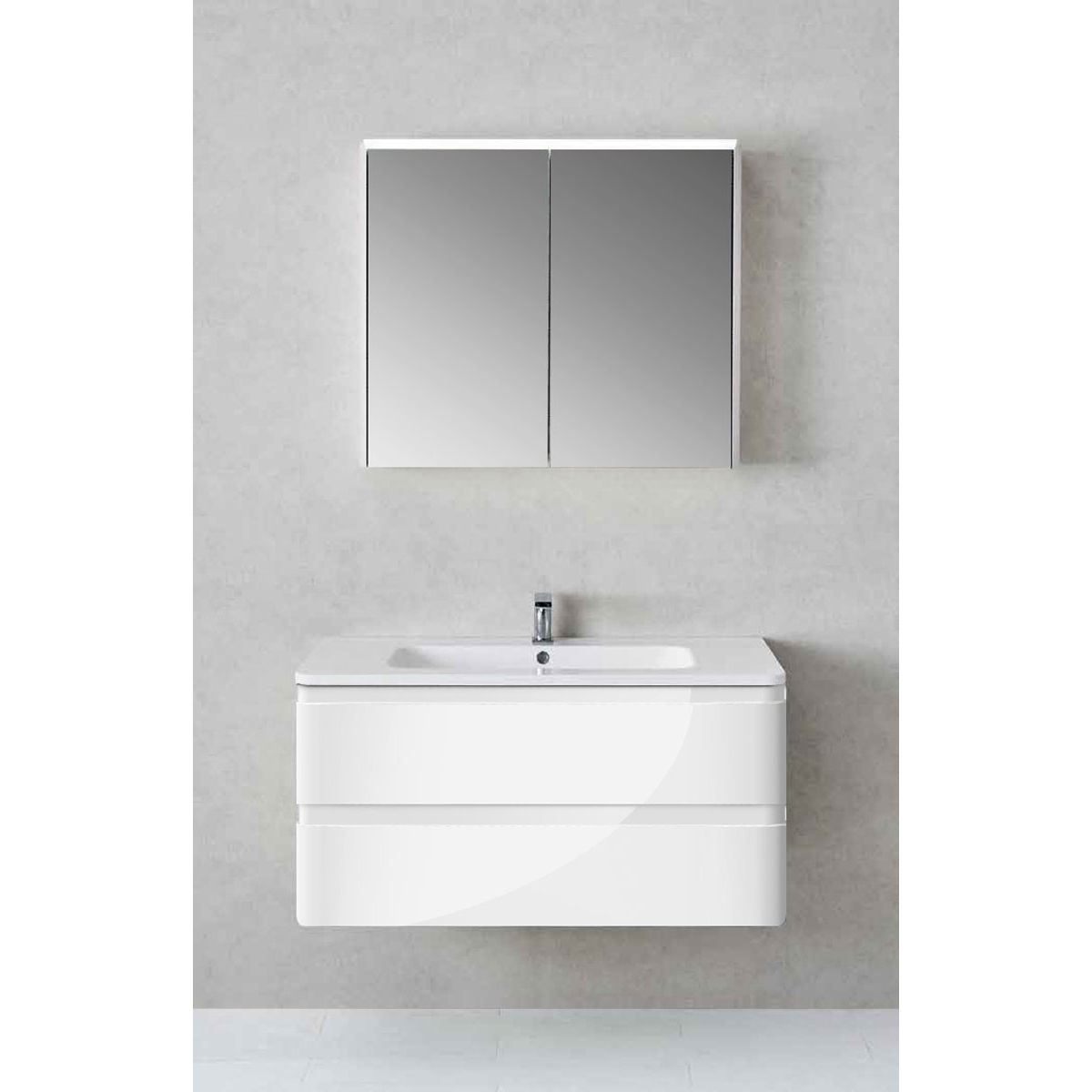 Мебель для ванной Vincea Alba 100 L.White мебель для ванной vincea alba 80 stone