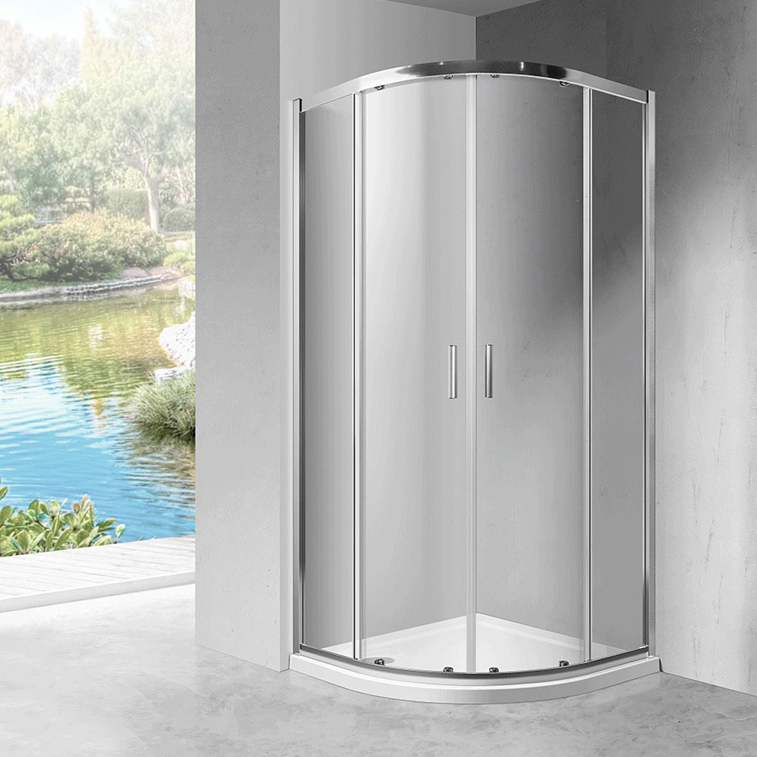 

Душевой уголок Vincea Scala VSQ-2SC100CL хром, стекло прозрачное, Прозрачный