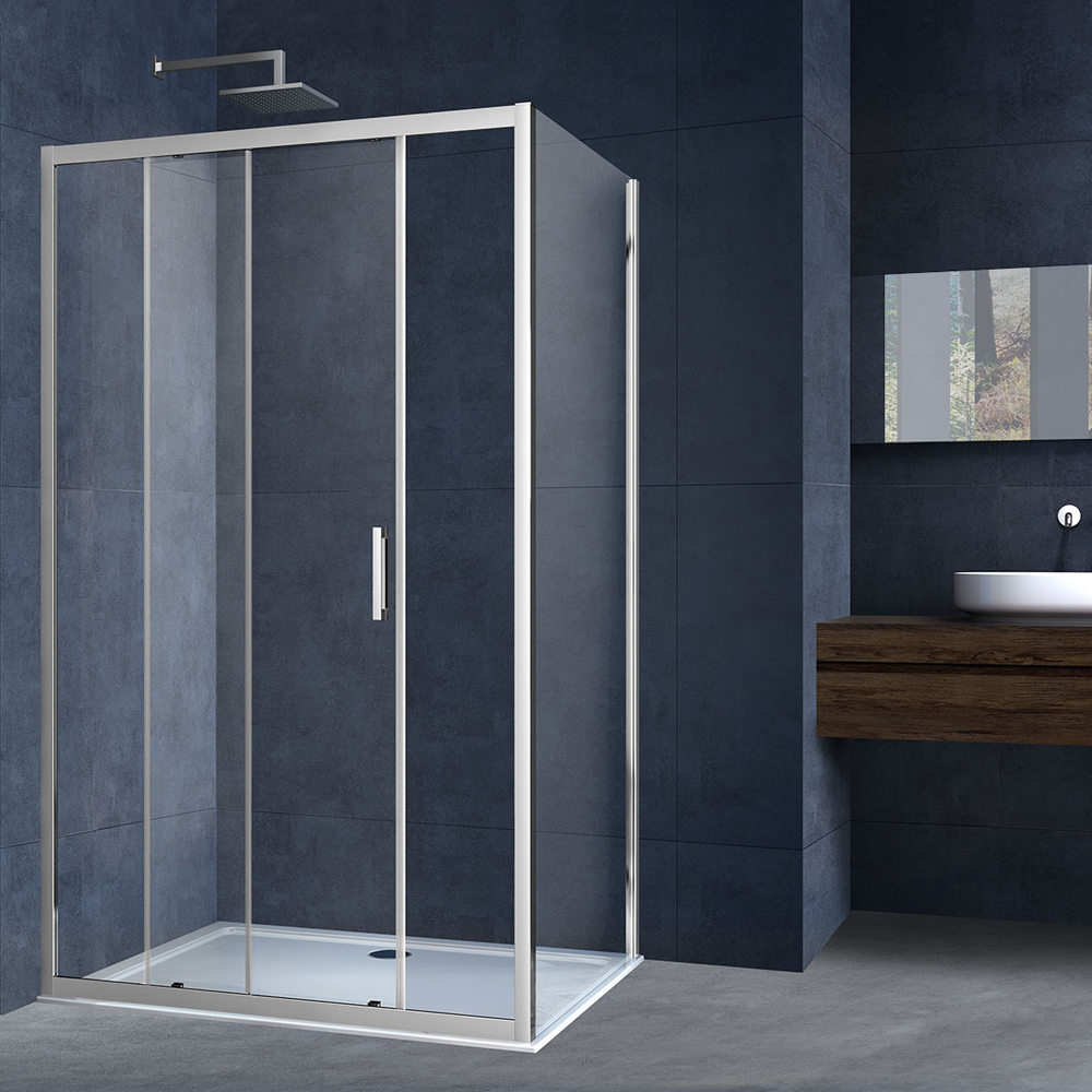 

Душевой уголок Vincea Alpha VSR-3AL8011CL хром, стекло прозрачное, Прозрачный