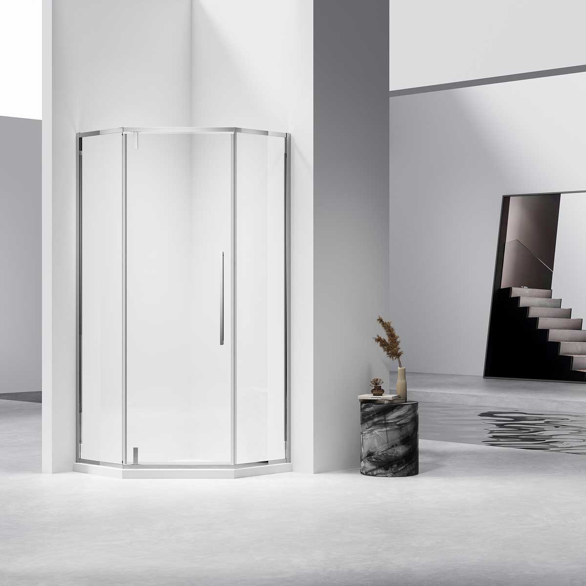 

Душевой уголок Vincea Slim-N 90х90 VSP-4SN900CL, Прозрачный