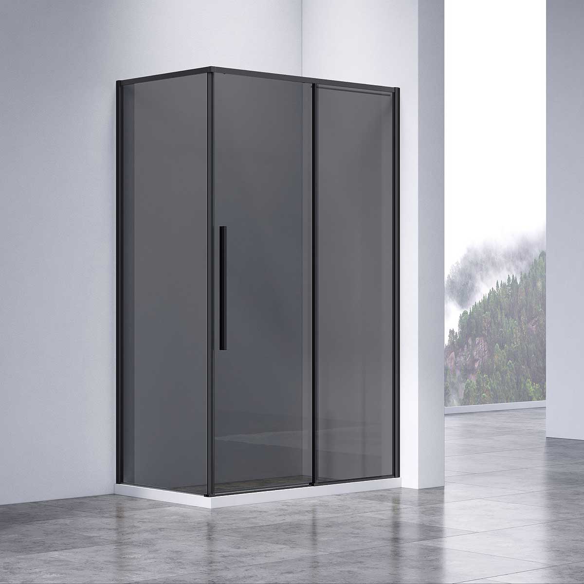 

Душевой уголок Vincea Slim-N 80х130 VSR-4SN8013CGB, Тонированный