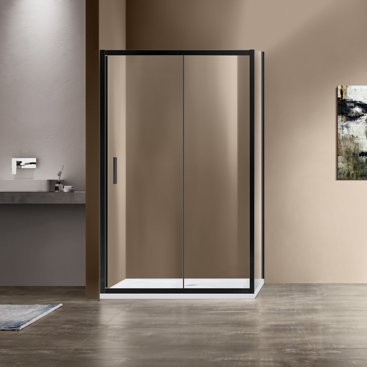 

Душевой уголок Vincea Garda 100х130 VSR-1G1013CLB, Прозрачный