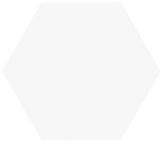 Настенная плитка Vitra Miniworx Гексагон Белый Матовый 21x24 K945261