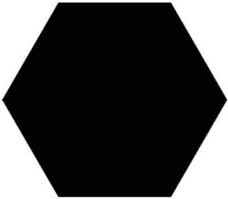 Настенная плитка Vitra Miniworx Гексагон Черный Матовый 21x24 K945262