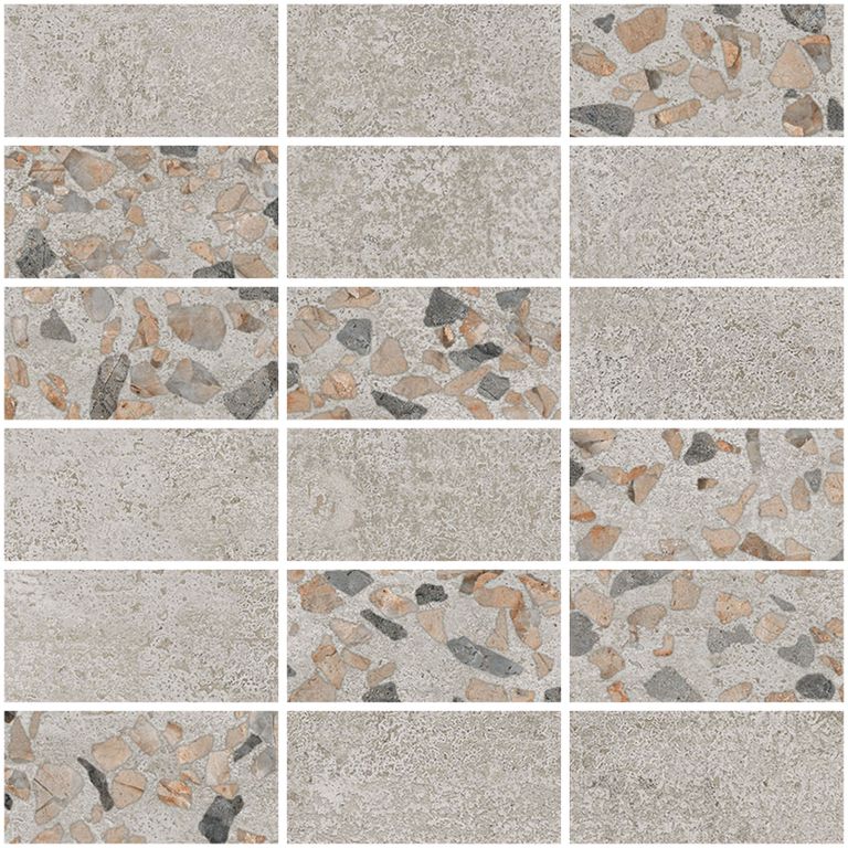 Мозаика VITRA Beton-Terrazzo K9498938LPR1VTE0 30х30 (5x10) мозаика vitra marble stone тауп матовый k9498868r001vte0 30х30 5x5
