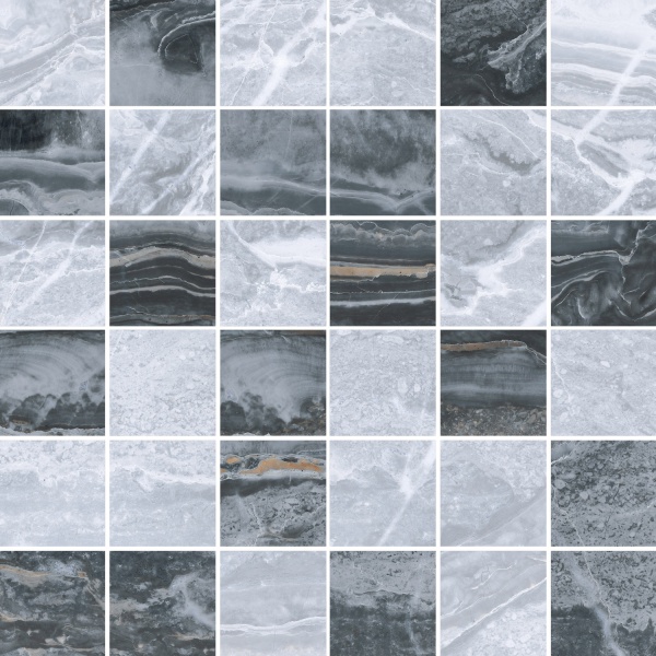 Мозаика Vitra Bergamo Холодный Микс K946628LPR 30x30, цвет серый 46215 - фото 1