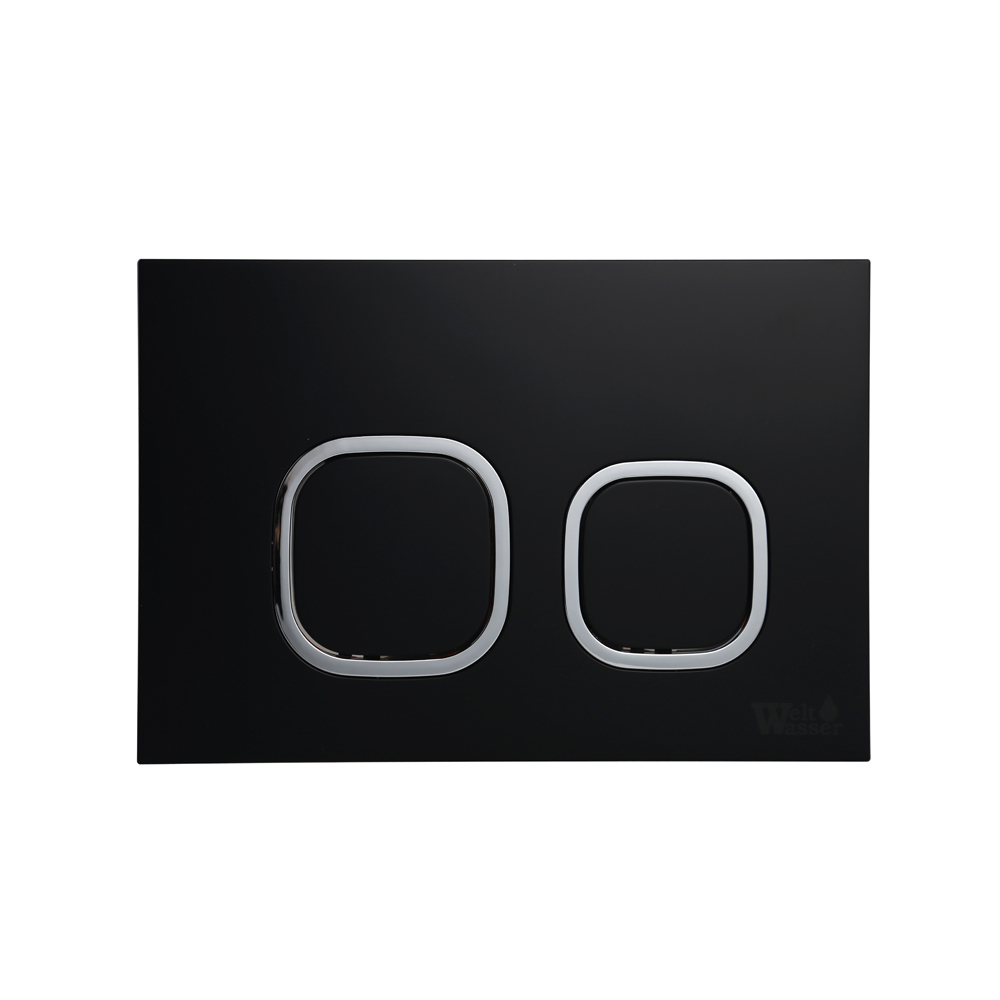 Кнопка для инсталляции WeltWasser Amberg RD-BL черная матовая, цвет черный 10000005535 - фото 1