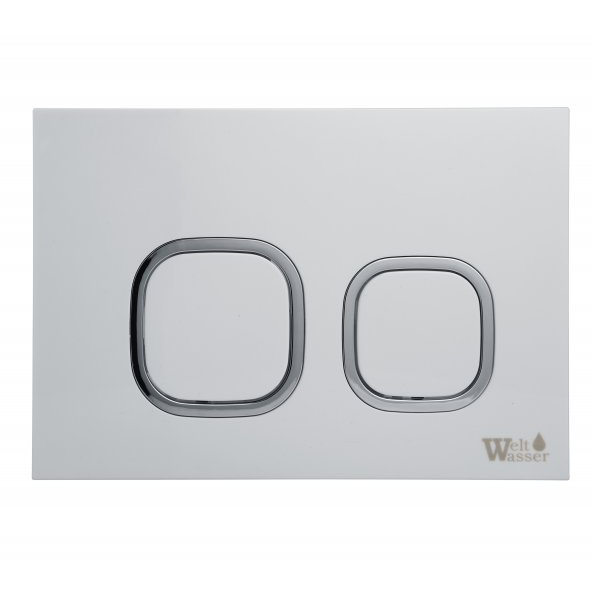 Кнопка для инсталляции WeltWasser Amberg RD-WT белая кнопка для инсталляции alcaplast m570 белая