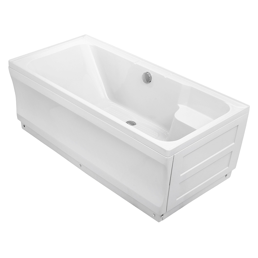 Акриловая ванна Wemor 140х70 на каркасе, цвет белый 10000006115 - фото 1