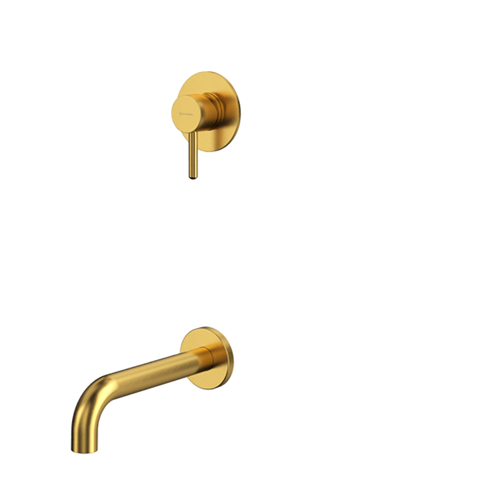 

Смеситель для ванны Whitecross Y brushed gold YSET03GLB, Золото