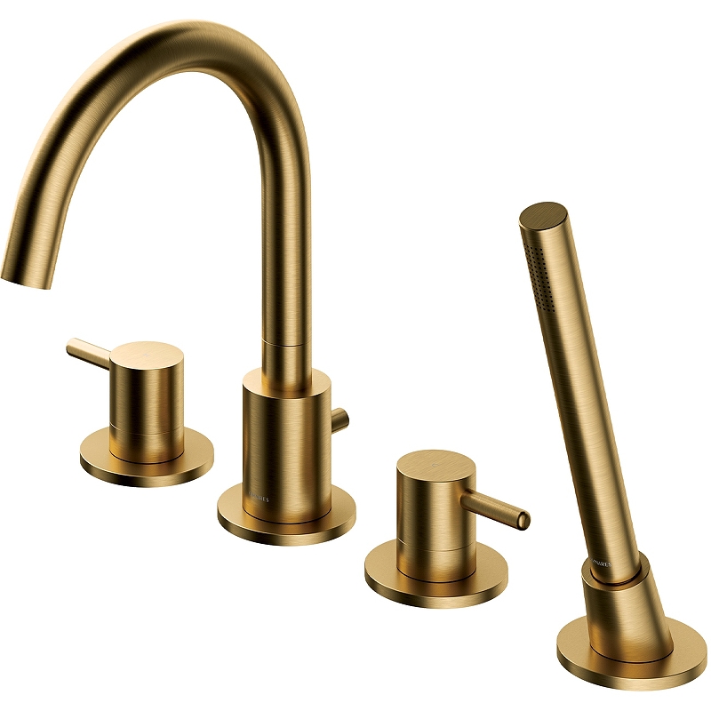 

Смеситель для ванны Whitecross Y brushed gold Y1232GLB, Золото