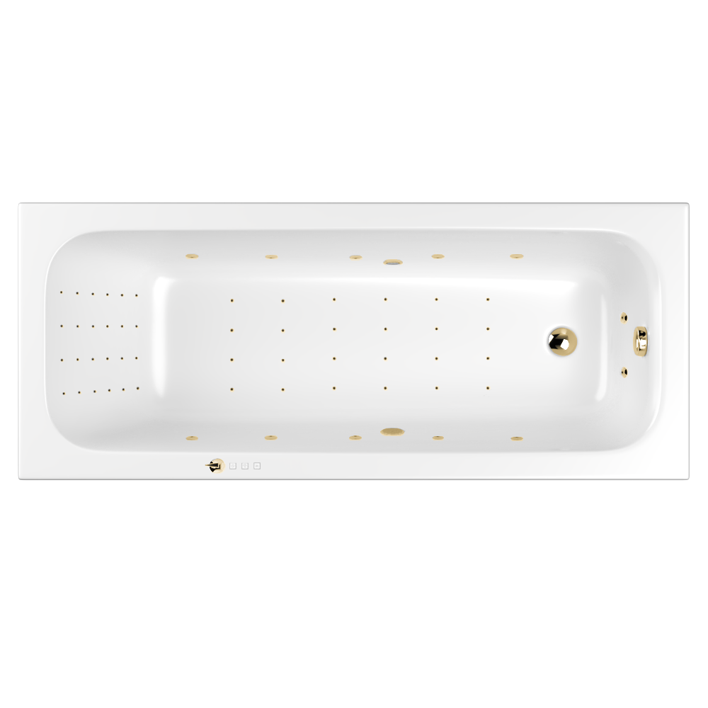Акриловая ванна Whitecross Vibe Nano 180х75 золото