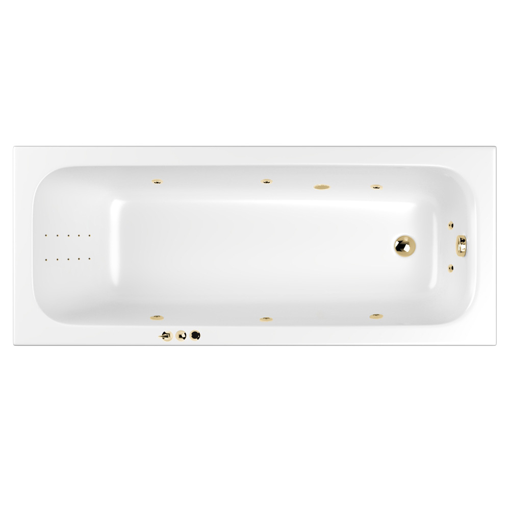 Акриловая ванна Whitecross Vibe Smart Nano 170х70 на каркасе, цвет белый