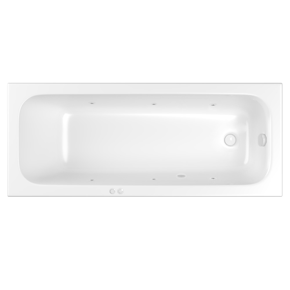 Акриловая ванна Whitecross Vibe Soft 170х70 на каркасе, цвет белый