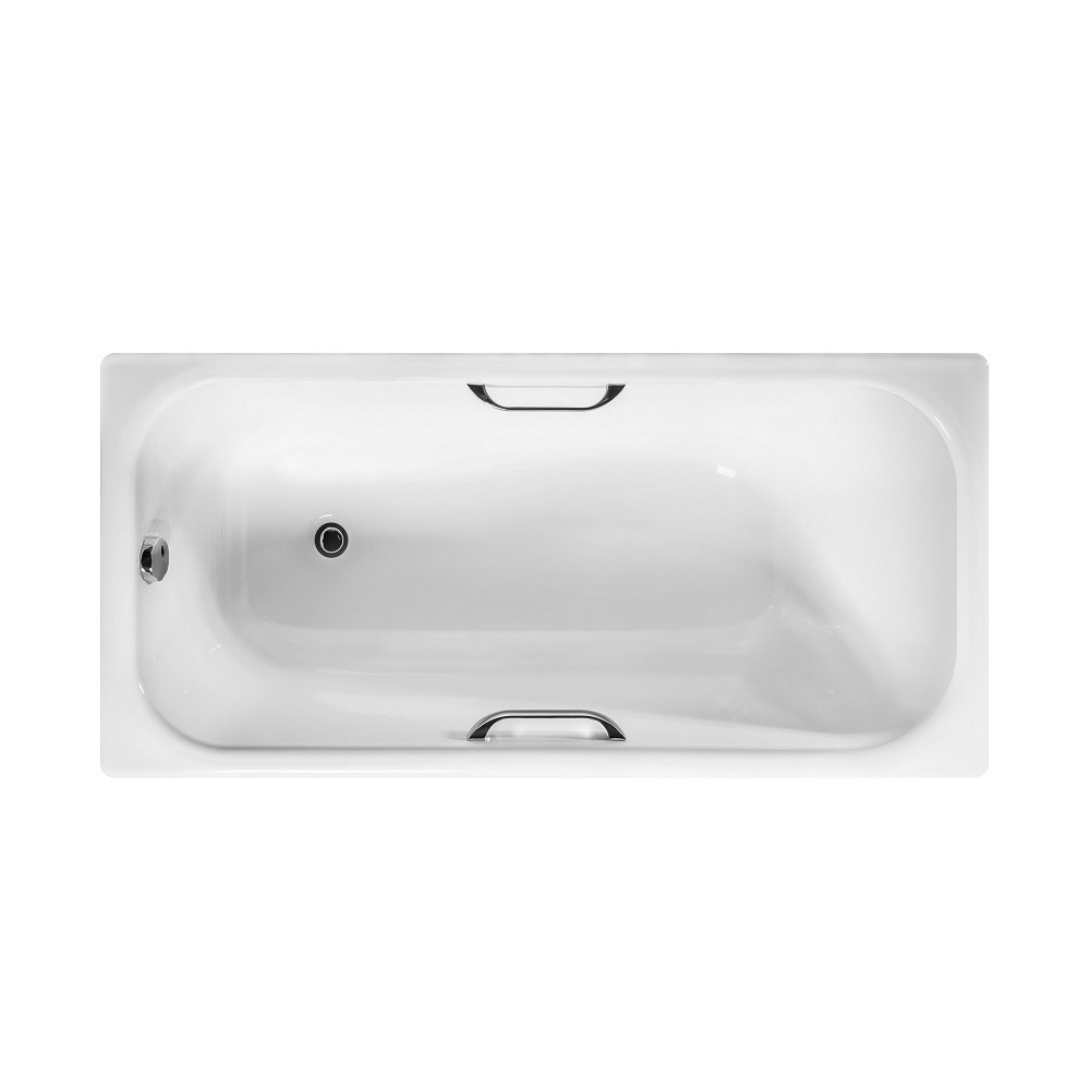 Чугунная ванна Wotte Start 170х75 c отверстиями для ручек, цвет белый Start 1700x750UR - фото 1