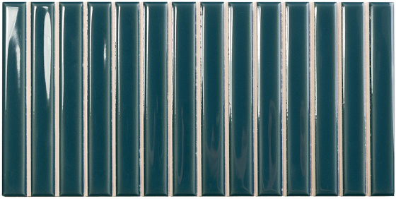 Настенная плитка Wow Sweet Bars Peacock Blue 12,5x25